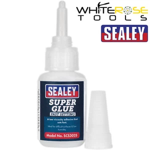 Adhesivo Sealey Super Pegamento Ajuste Rápido 20 ml Metal Goma Plástico Madera - Imagen 1 de 1
