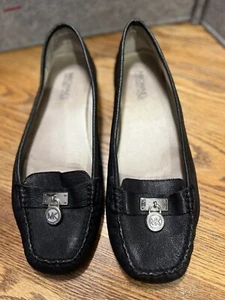 Michael Kors Shoes Women's Black, Slip-on, Flats, Size 9.5M Logo Preowned  - Picture 1 of 11