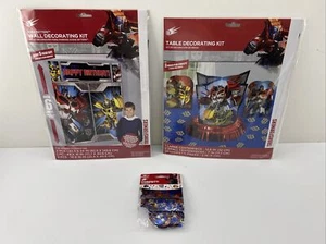 Hasbro Transformers Birthday Party Table& Wall Decorating Kits - Picture 1 of 6