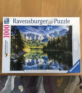 Ravensburger Eibsee Zugspitze Bavaria Germany Jigsaw Puzzle 1000 Pcs - Complete - Picture 1 of 1