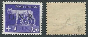 1944 RSI GNR BRESCIA LUPA 3,70 LIRE MH * - Y175 - Picture 1 of 1