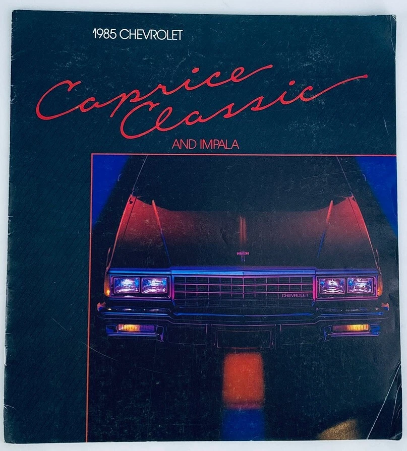 Chevrolet Caprice 1985 clásico concesionario sala de exposición folleto de ventas guía catálogo Foto 1 de 1