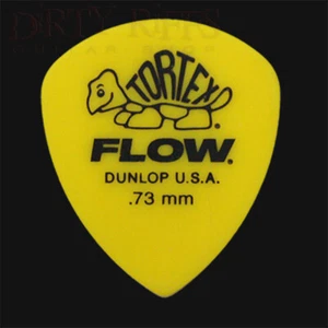 Selecciones de guitarra Dunlop Tortex Flow estándar amarillas 0,73 mm - paquetes de 1 a 24 - Imagen 1 de 1