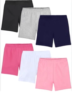 NEW Resinta Toddler 6 Pack Girls Cotton Cartwheel Bike Shorts Size 2-3T - Picture 1 of 1