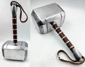 Full Metal Solid Avengers Thor Hammer Replica Prop Mjolnir Cosplay Roleplay - Bild 1 von 4