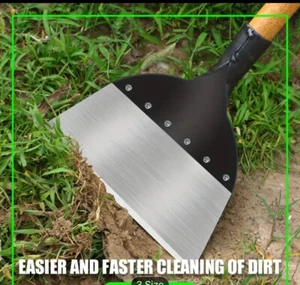 Flat Steel Cleaning Shovel Garden Tools,Multi-Functional Planting Farm HEAD ONLY - Picture 1 of 7