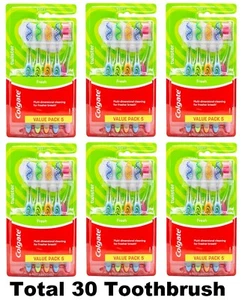 30 x Colgate Twister Fresh Toothbrush - Soft 100% Brand New (6 x Pack of 5) - Picture 1 of 4