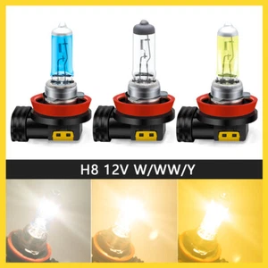 2x H8 Halogène Voiture Phare Ampoule Lumière Diurne 12V Blanc/Blanc chaud/Jaune - Picture 1 of 12