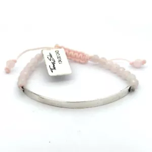 Thomas Sabo Love Bridge Pink Quartz Bracelet LBA0002-813-9 Size 21 - Picture 1 of 2