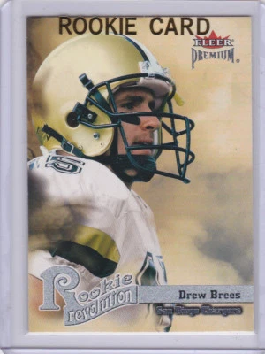 DREW BREES 2001 Fleer Premium Rookie Revolution San Diego CHARGERS NFL RC - Image 1 of 2