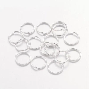 LOT de 300 ANNEAUX de JONCTION OUVERTS ARGENTES CONNECTEURS 6 x 0,7mm perles - Imagen 1 de 1