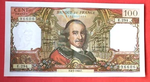 100 Francs Corneille banknote 4-1-1968 quality n°E161 - Picture 1 of 2