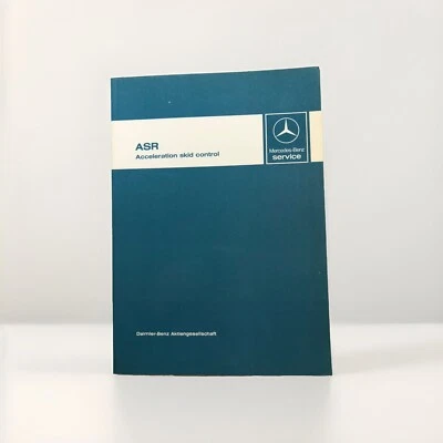 Mercedes 126 1987-1991 OEM ASR Control de deslizamiento Manual de reparación de servicio Guía DYI Foto 1 de 4
