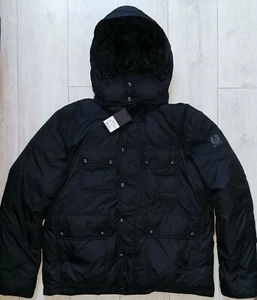 *NEW* Belstaff Trialmaster Down Parka Black EU60 US50 UK50 Winter Puffer Jacket - Picture 1 of 8