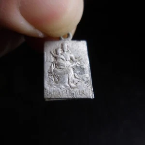 Médaille pendentif Jésus Christ Vierge Marie Enfant christianisme France N8494 - Imagen 1 de 12