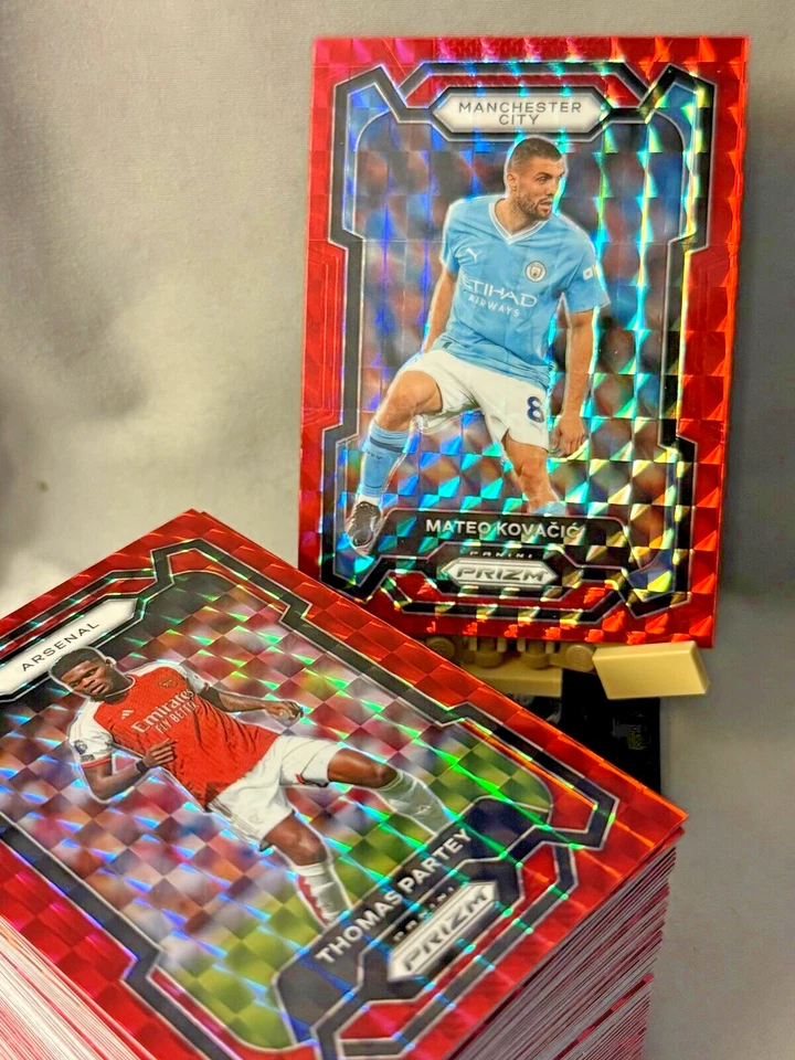 2023-2024 Panini Prizm Premier League Soccer Red Mosaic - YOU PICK - Image 1 of 1