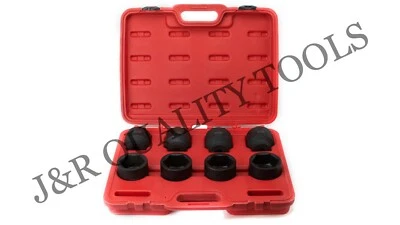 8 Pc Jumbo Shallow Air Impact Socket CR-MO 3/4" Dr. SAE 2-16" to 2-1/2" 6 Point - Image 1 of 3