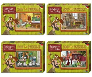 PETTERSSON AND FINDUS - NORIS PUZZLES - 4 MOTIVES - 100 pcs each - NEW - Picture 1 of 5