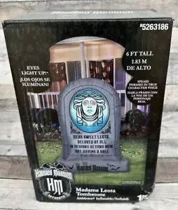 Disney Haunted Mansion Madame Leota 6' lapide Halloween gonfiabile con suono - Foto 1 di 7