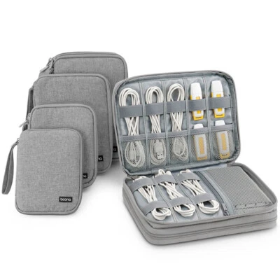 Portable Cable Accessories Storage Bag Travel Digital USB Gadget Organizer Case - Image 1 of 4