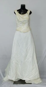 Pierre Cardin Women Detachable Train Lace Wedding Gown CF6 Ivory See Description - Picture 1 of 8
