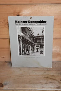 Altes Reklameschild 50/60er Jahre Mainzer Sonnenbier,Brauereischild,Original - Bild 1 von 2