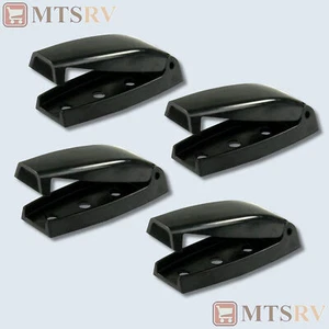 Captura de puerta de equipaje para autocaravana JR Products - JUEGO DE 4 - en forma de bala negra - #10224 NUEVO - Imagen 1 de 3