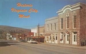 #H3565 VIRGINIA CITY, MT. POSTCARD, STREET SCENE - Picture 1 of 2