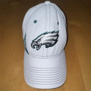 Reebok Team Apparel Philadelphia Eagles Oficial NFL Sombrero Blanco L/XL Elástico - Imagen 1 de 7