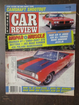 MUSCLE CAR REVIEW MAGAZINE JANUARY 1987 429 SCJ TORINOS 426 POLARA RAMCHARGER - Image 1 of 2