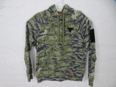 Sudadera con Capucha Under Armour Para Hombre Mediana Camuflada Proyecto Rock Freedom Bull Logo Pullover Foto 1 de 4