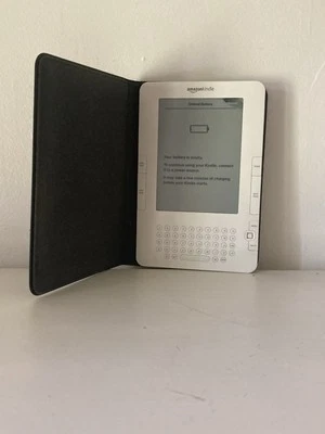 Amazon Kindle White 2nd Generation With Black Case FOR PARTS OR REPAIR E Reader - Image 1 of 4