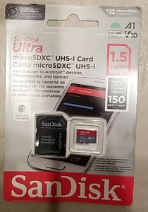 SanDisk 1.5TB Ultra microSDXC UHS-I Memory Card with Adapter - Up to 150MB/s NEW - Photo 1 sur 5