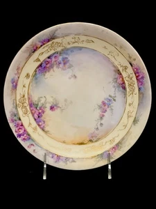 1890-1910 Jean Pouyat (JPL) Limoges Handpainted Porcelain Plate - Picture 1 of 8