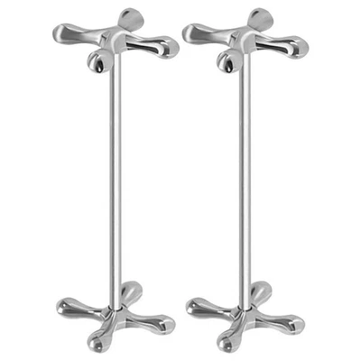  2 Pcs Portaposate Supporto Per Bacchette in Acciaio Inossidabile - Immagine 1 di 4