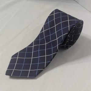 Vintage Brooks Brothers marineblau gestreifte Seidenkrawatte gewebt in England klassisch USA - Bild 1 von 4