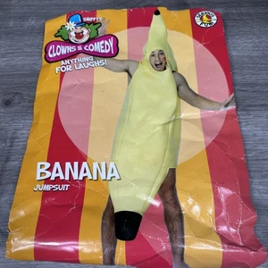 Costume Banana Halloween Adulto Taglia Standard Large - Danneggiato - Vedi Descrizione - Foto 1 di 13