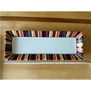 Simple Additions Pampered Chef Rectangle Platter Stripes  - Picture 1 of 2