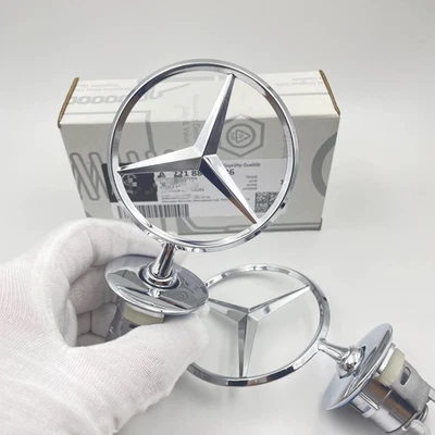 Front Hood Standing Star Emblem Fit For Mercedes Benz S400 S450 S500 S550 S600 Foto 1 de 4