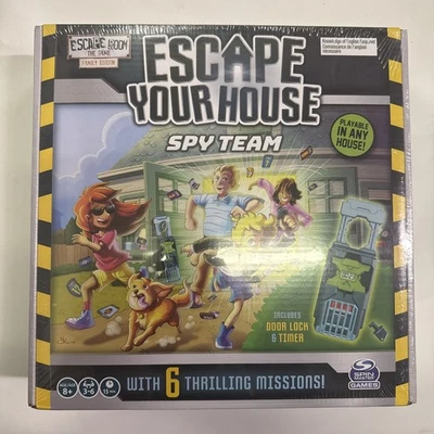 ESCAPE ROOM Spy Team Fun Family Edition BOARD GAME Escape Your House *Sealed* - Image 1 of 3