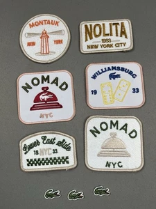 Lacoste Logo Patches Mixed Lot Iron On / Sew On For Clothes Bags etc - 9 Pcs - Picture 1 of 11