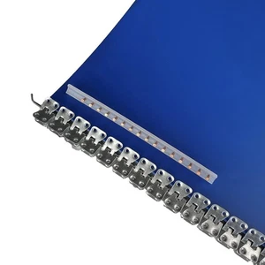 Giunto Per tappeto nastro di trasporto in acciaio zincato con chiodi 1000MM 1MT - Picture 1 of 7