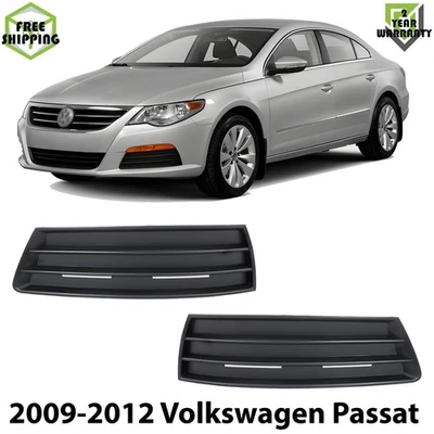 Front Fog Lights Cover Texture Left & Right Side For 2009-2012 Volkswagen Passat - Image 1 of 4