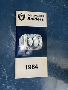 1984 Los Angeles Raiders Media Guide Jahrbuch 1983 Super Bowl Howie Long Programm - Bild 1 von 2