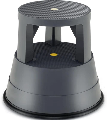 Rolling Step Stool, Library Stool W/Non-Slip Platform, Thick Rubber Ring, Outdoo - Image 1 of 4