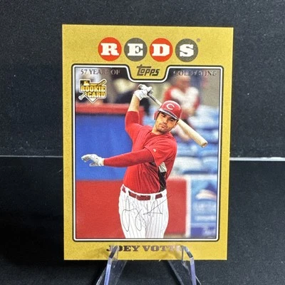 2008 Topps Joey Votto Gold Parallel Rookie RC #'d/2008 #319 Foto 1 de 4