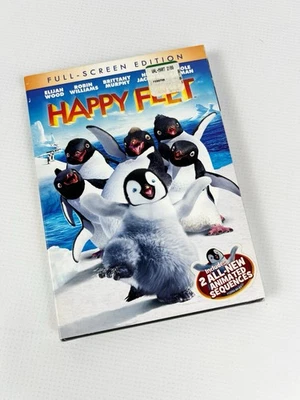Happy Feet DVD Full Screen Robin Williams 2007 Animated Movie (NEW/SEALED) - Image 1 of 4