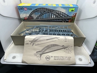 NIB Kibri N Scale Steel Arch Bridge Structure KIT #B-7626 - Image 1 of 4