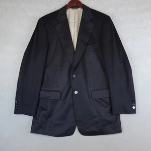 PAUL STUART Blazer CASHMERE Black Sport Coat Jacket Size 41 T Stuart II - Picture 1 of 13