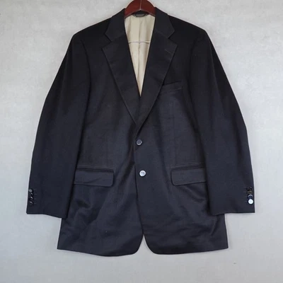 PAUL STUART Blazer CASHMERE Black Sport Coat Jacket Size 41 T Stuart II - Image 1 of 4